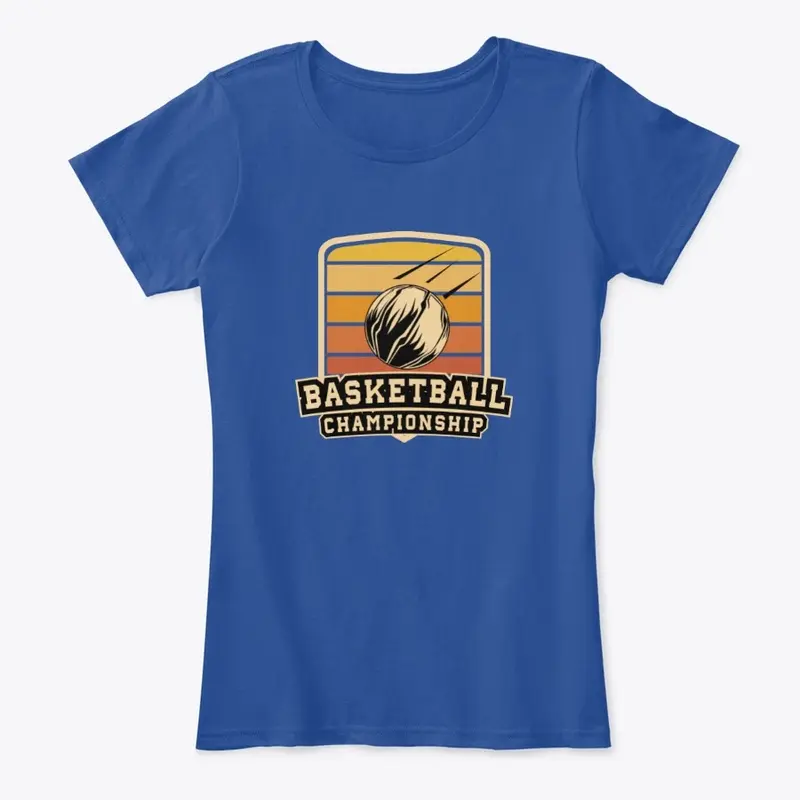 Vintage Retro Basketball Silhouette