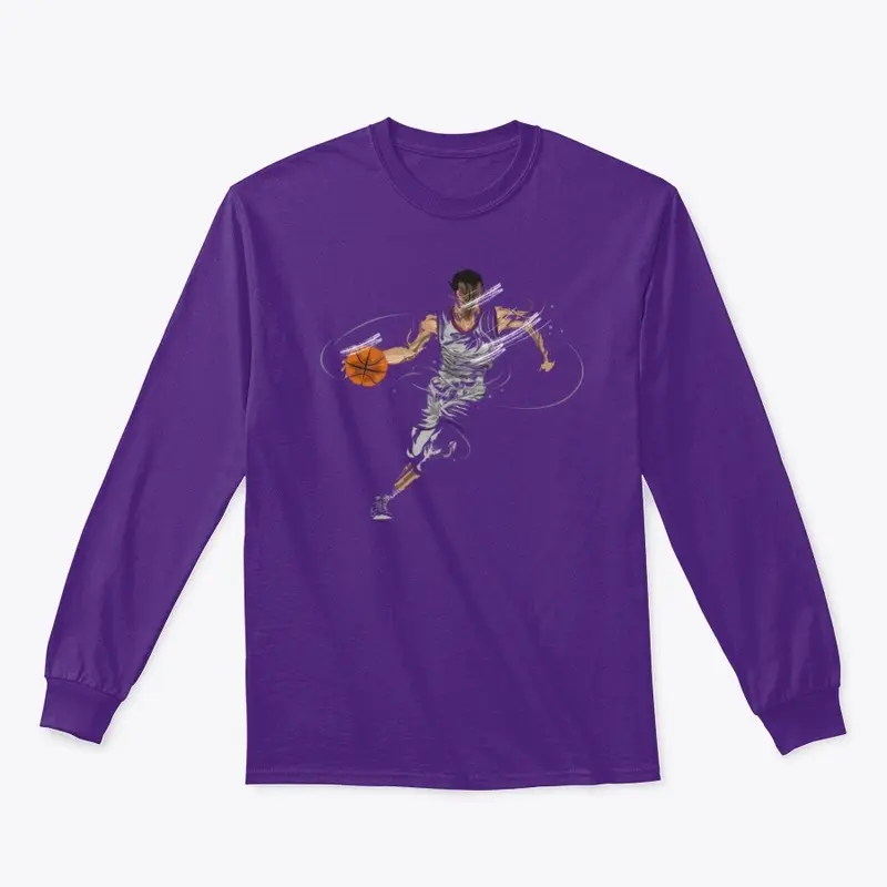 basketball Player Dribbling Splatter