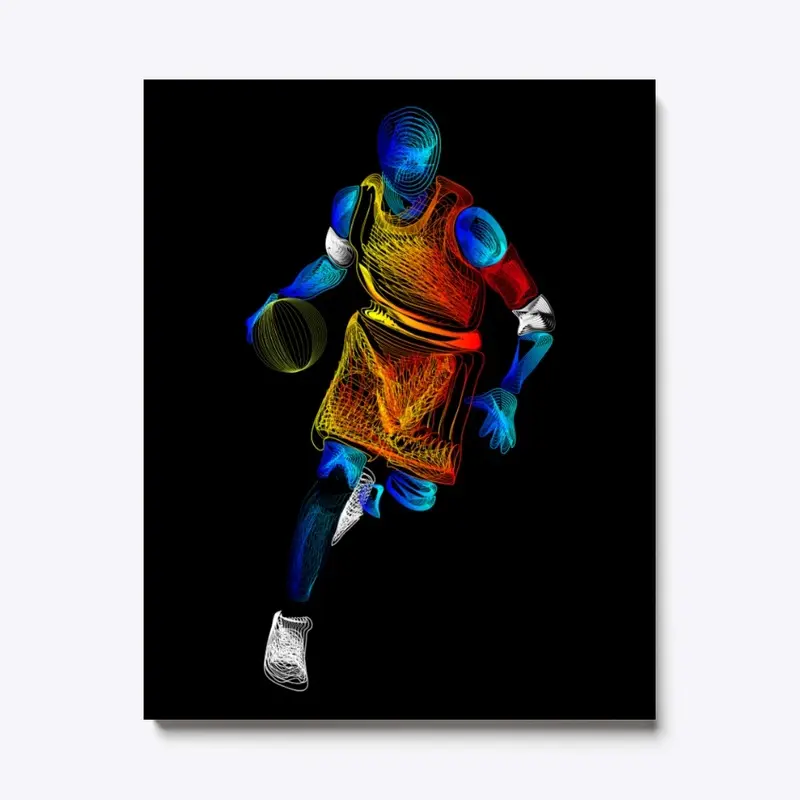 Basketball Player in Motion