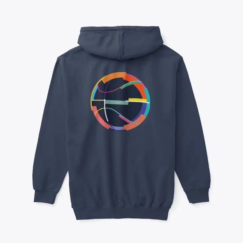 Multicolor Abstract Basketball