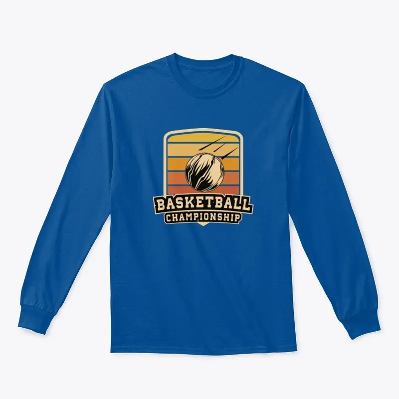 Vintage Retro Basketball Silhouette