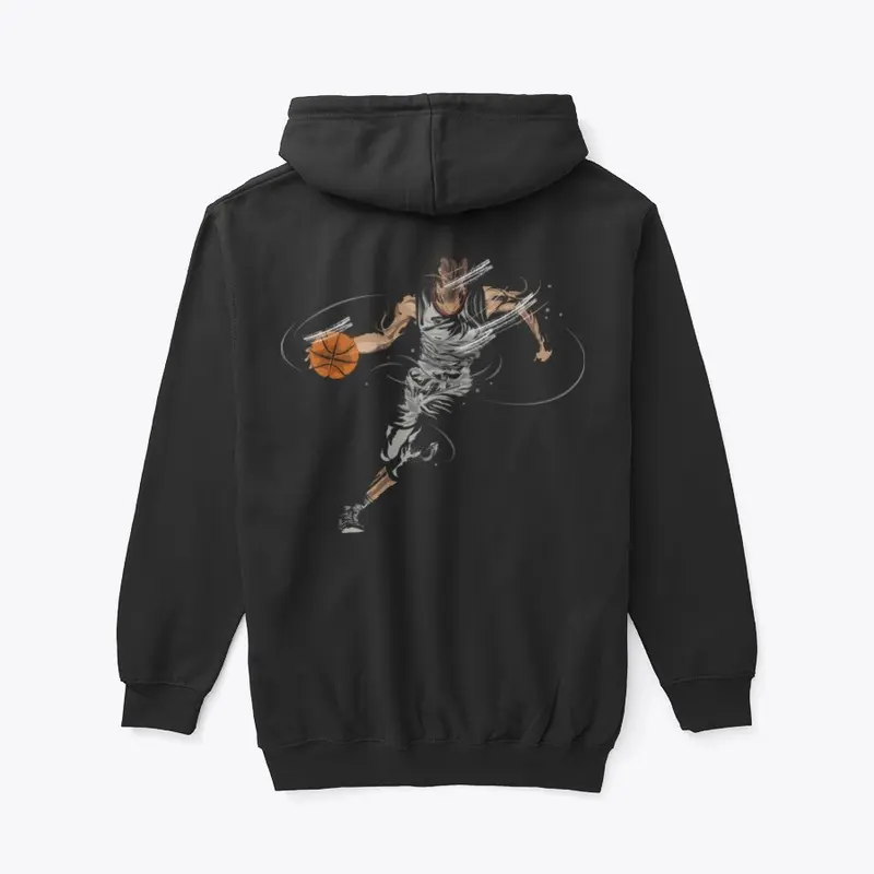 basketball Player Dribbling Splatter